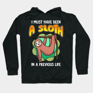 I Must Have Been  A Sloth In Previous Life Hoodie